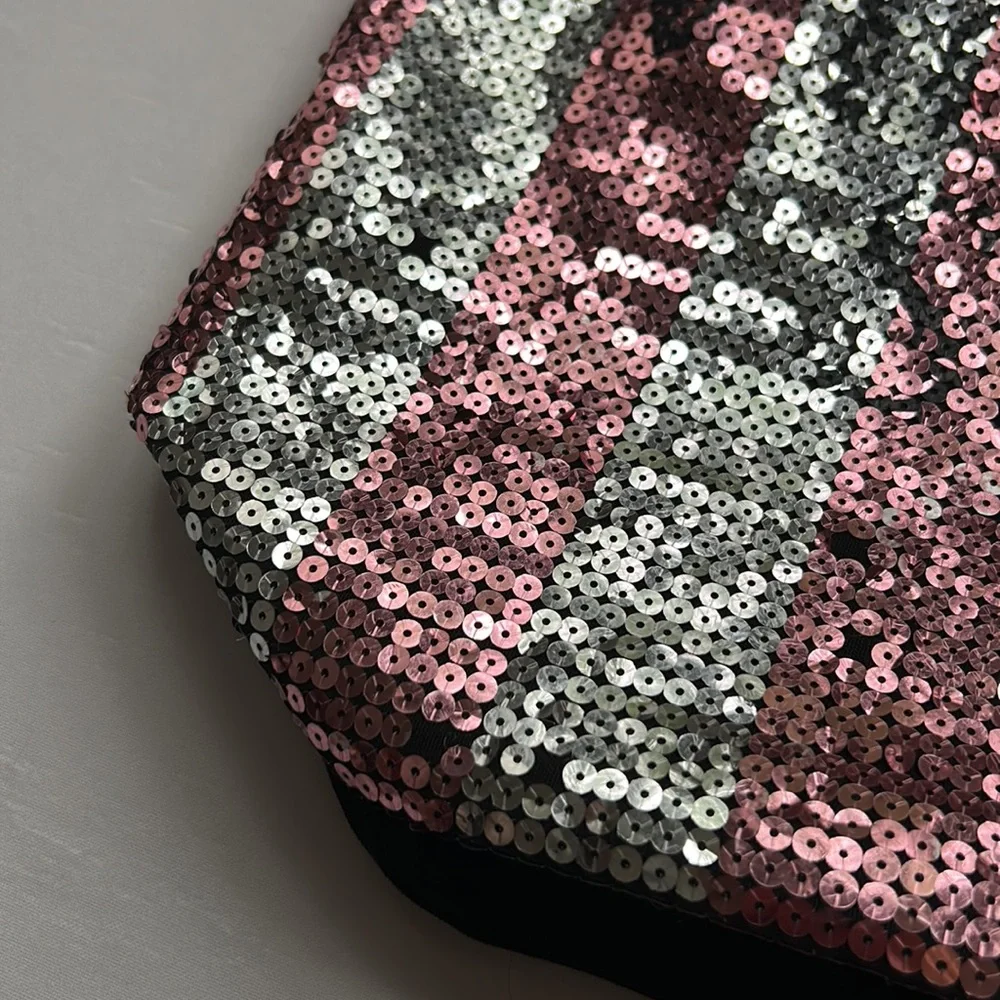 Victoria’s Secret Pink and White Sequin Tote Bag